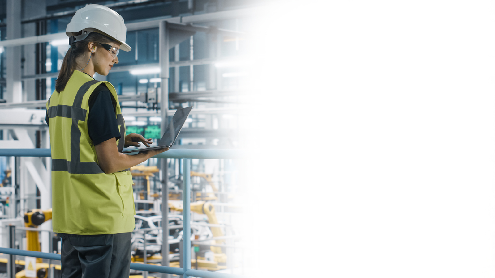 worker with tablet